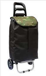 Trolley-Bag carrinho de compras camuflado pt/verde